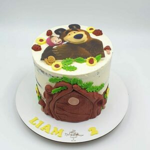 Naked cake Masha et Michka