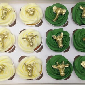 Cupcakes Jungle animaux  2D Gold