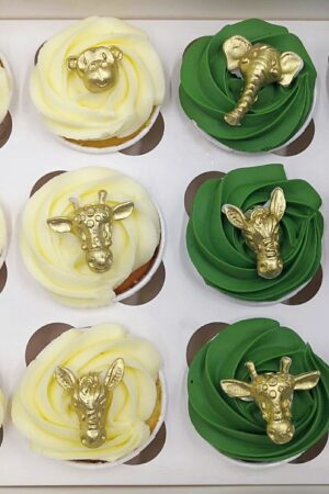 Cupcakes Jungle animaux  2D Gold
