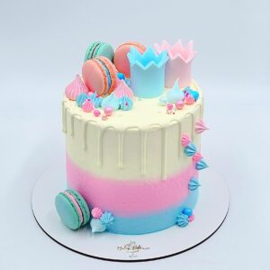 L.C gender reveal couronne- Baby Shower