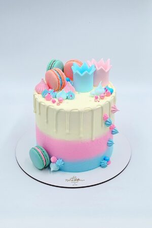 L.C gender reveal couronne- Baby Shower