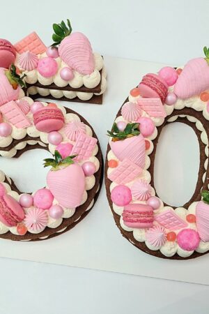 2 Number/Letter  cake  colorés