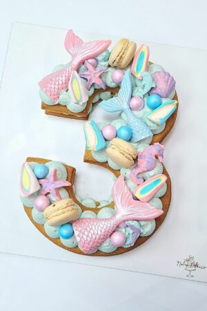 1 Number/Letter  cake sirène