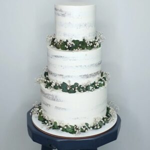 Naked cake - wedding eucalyptus