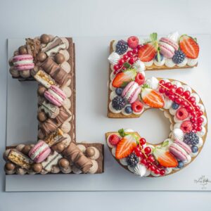 2 parfums - 2 Number/Letter cake