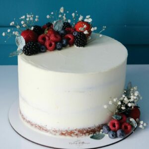 Semi Naked cake - wedding Fruits Frais