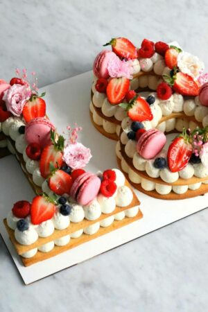 1 parfums - 2 Number/Letter  cake